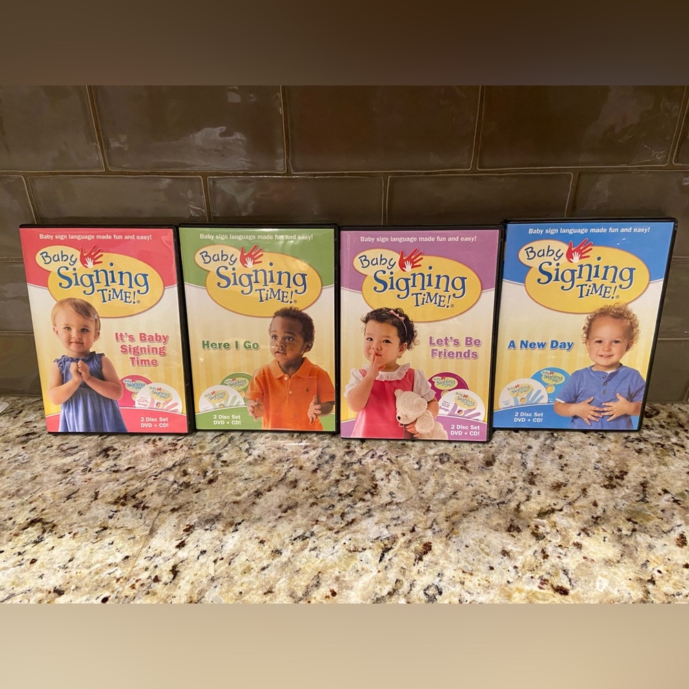 Set of 4 Baby Signing Time dvds